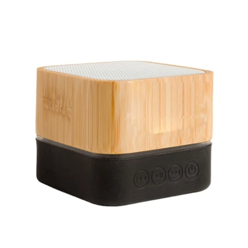 Mini Bamboo Bluetooth Ηχείο – Φυσική Αισθητική, Ισχυρός Ήχος & RGB Φωτισμός