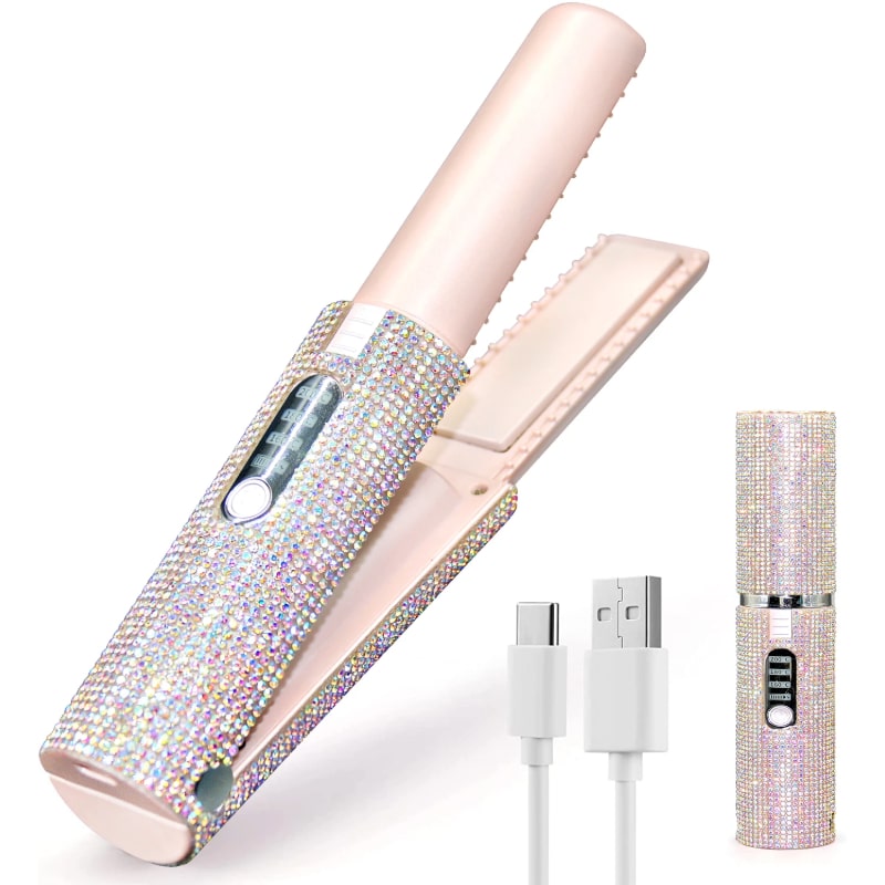 Ασύρματο Σίδερο Μαλλιών – Επαναφορτιζόμενο, Compact & Ιδανικό για On-the-Go Styling