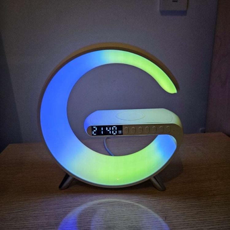 Wireless Charger Atmosphere Lamp, Bluetooth Speaker