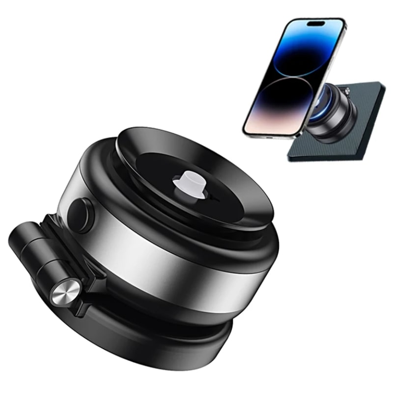 Vacuum Magnetic Phone Holder με Δυνατή Απορρόφηση & Βάση Κενού Αέρα