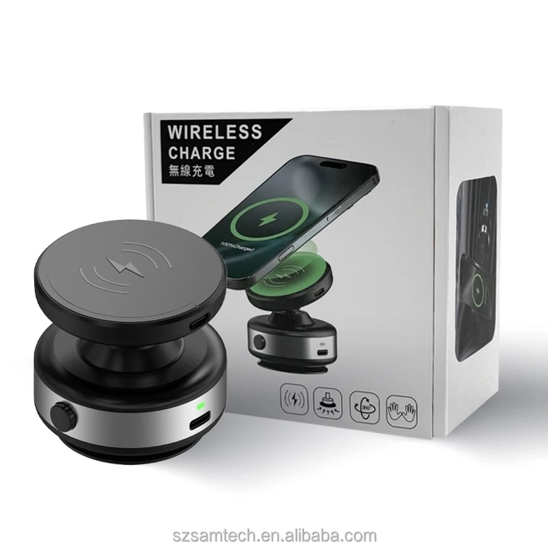 Vacuum Magnetic Phone Holder με Δυνατή Απορρόφηση & Βάση Κενού Αέρα