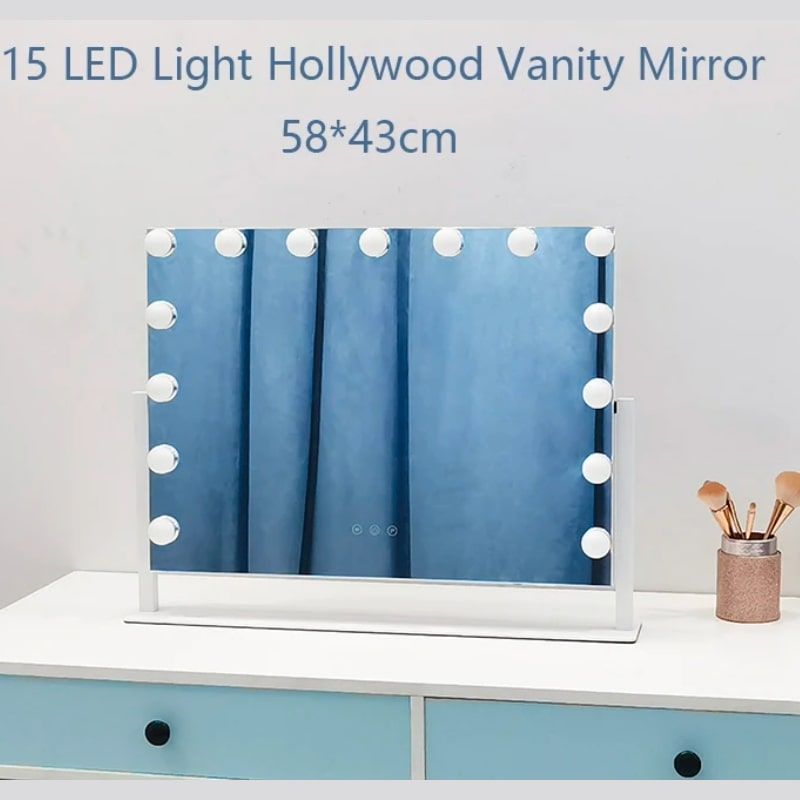 Hollywood LED Καθρέφτης Μακιγιάζ με Ρυθμιζόμενο Φως